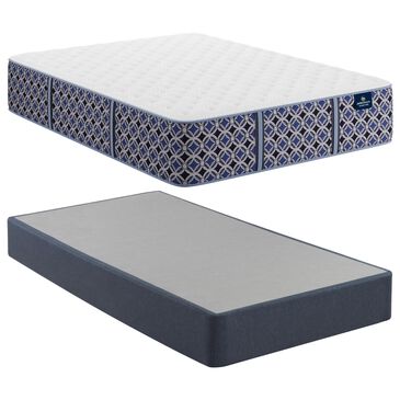 Serta Perfect Sleeper Signature Stevens Park Firm Twin Mattress with High Profile Box Spring, , large
