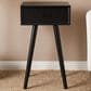 Maple and Jade End Table with Drawer in Black, , large