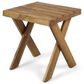Hearth and Haven Square Patio End Table in Teak, , large