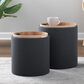 Lumisource Tray 2-Piece Nesting Ottoman Set in Charcoal, , large