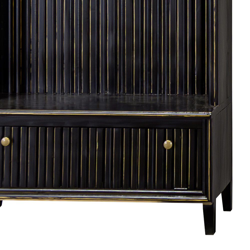 Rustic Root Classic Riley Hall Tree with Drawer in Golden Black, , large