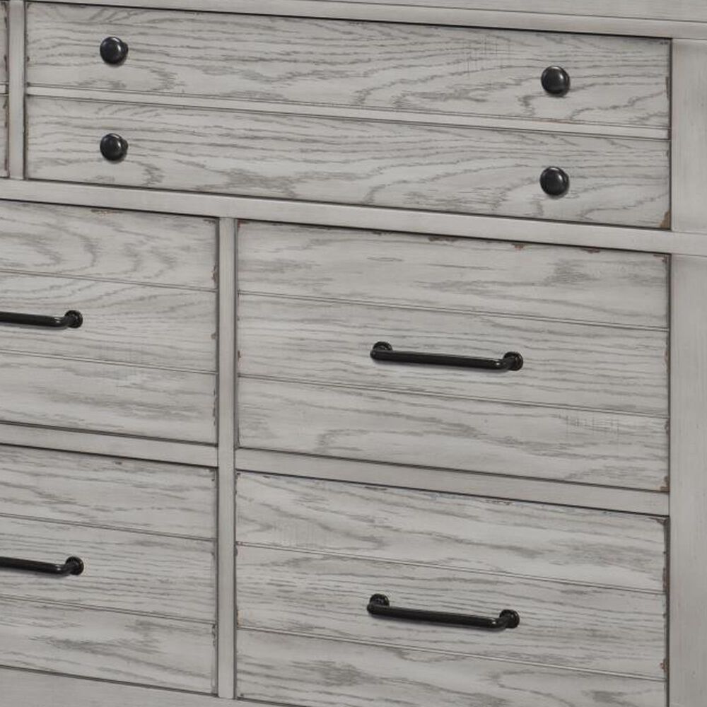 Legacy Classic Belhaven 8-Drawer Dresser and Mirror in Weathered Plank, , large