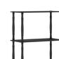 HOMLUX Turn-N-Tube 5-Tier Open Storage Bookshelf in Americano and Black, , large