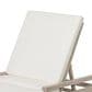 HOMLUX Patio Chaise Lounge with Square Backrest in Gray, , large