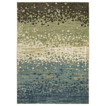 Oriental Weavers Reed 5"3" x 7"6" Blue and Brown Area Rug, , large