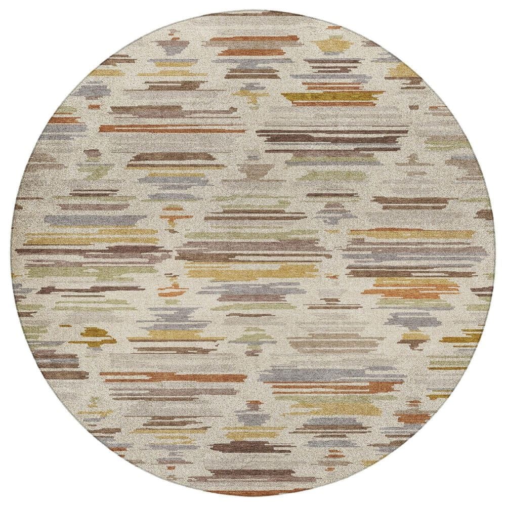 Dalyn Rug Company Kenner KN2 Ivory 8' Round Area Rug, , large