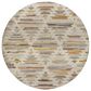Dalyn Rug Company Kenner KN2 Ivory 8" Round Area Rug, , large