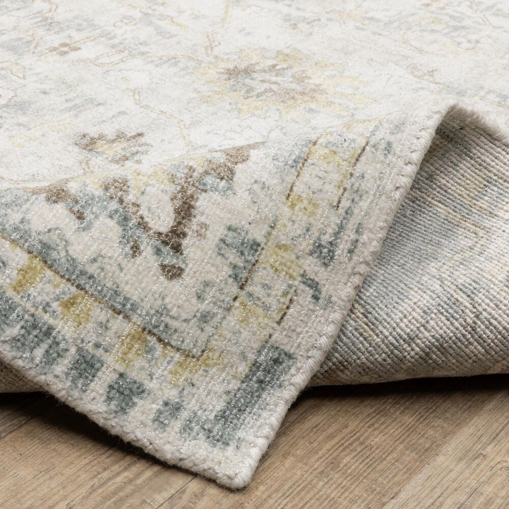 Oriental Weavers Windham WIN06 Ivory and Blue 9&#39; x 12&#39; Area Rug, , large