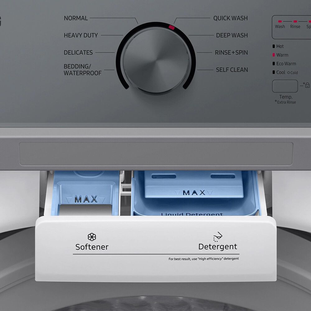 Samsung 4.4 Cu. Ft. Top Load Washer and 7.2 Cu. Ft. Gas Dryer Laundry Pair in White, , large