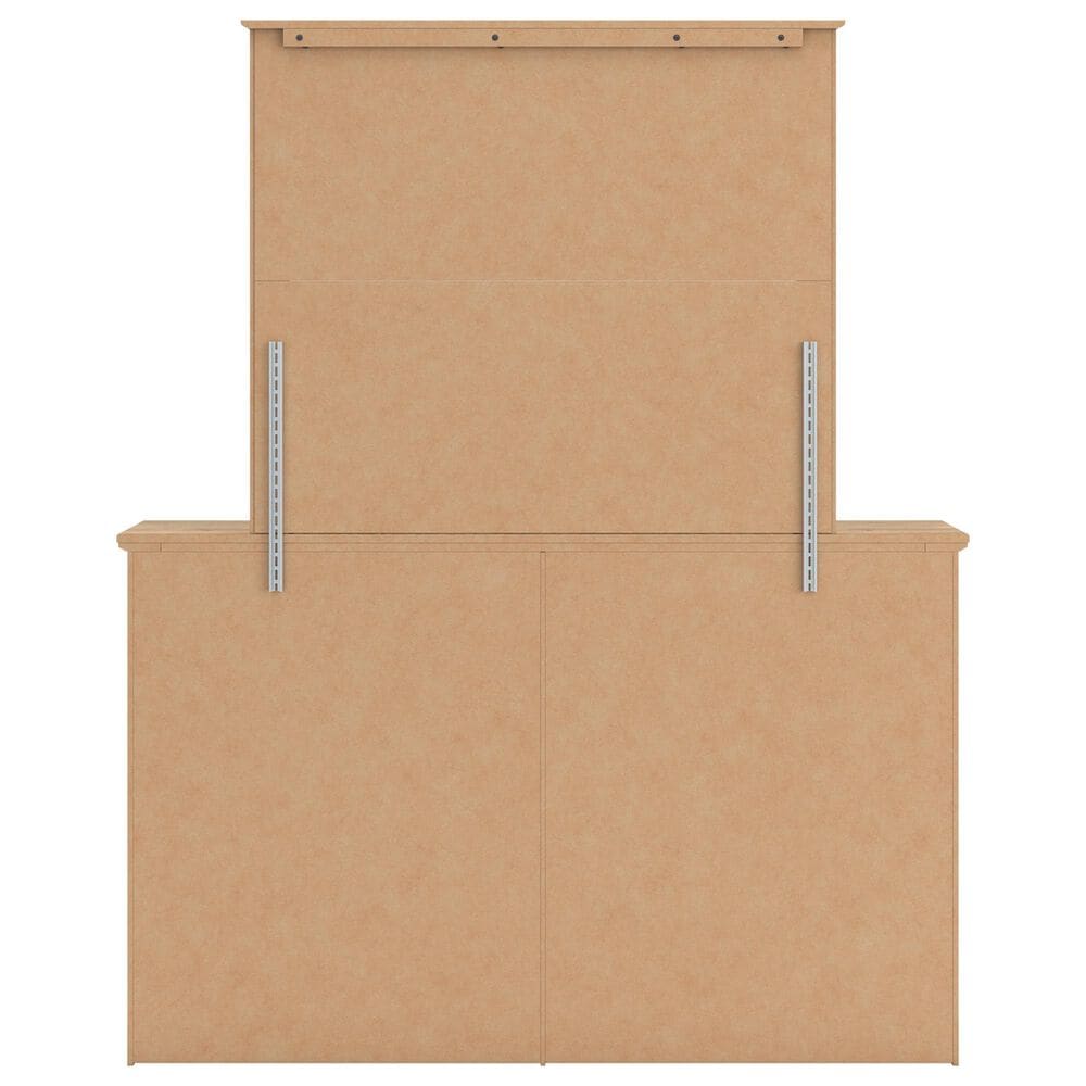 Ashley Makidern 4-Piece Full Storage Bedroom Set with Two Drawers in Natural Brown, , large