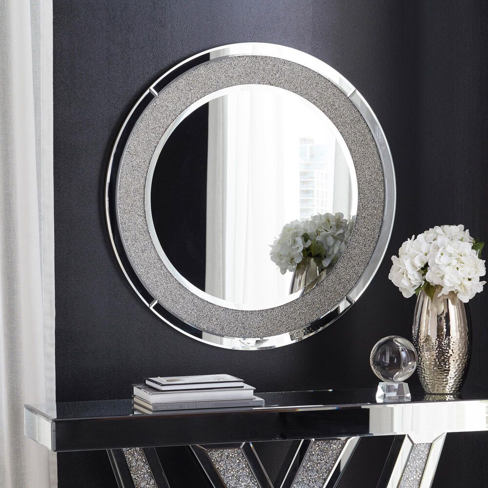 Signature Design by Ashley Kingsleigh Round Accent Wall Mirror in