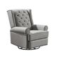 Eastern Shore Amelia Power Recliner Swivel Glider with USB Port in Charcoal Gray , , large