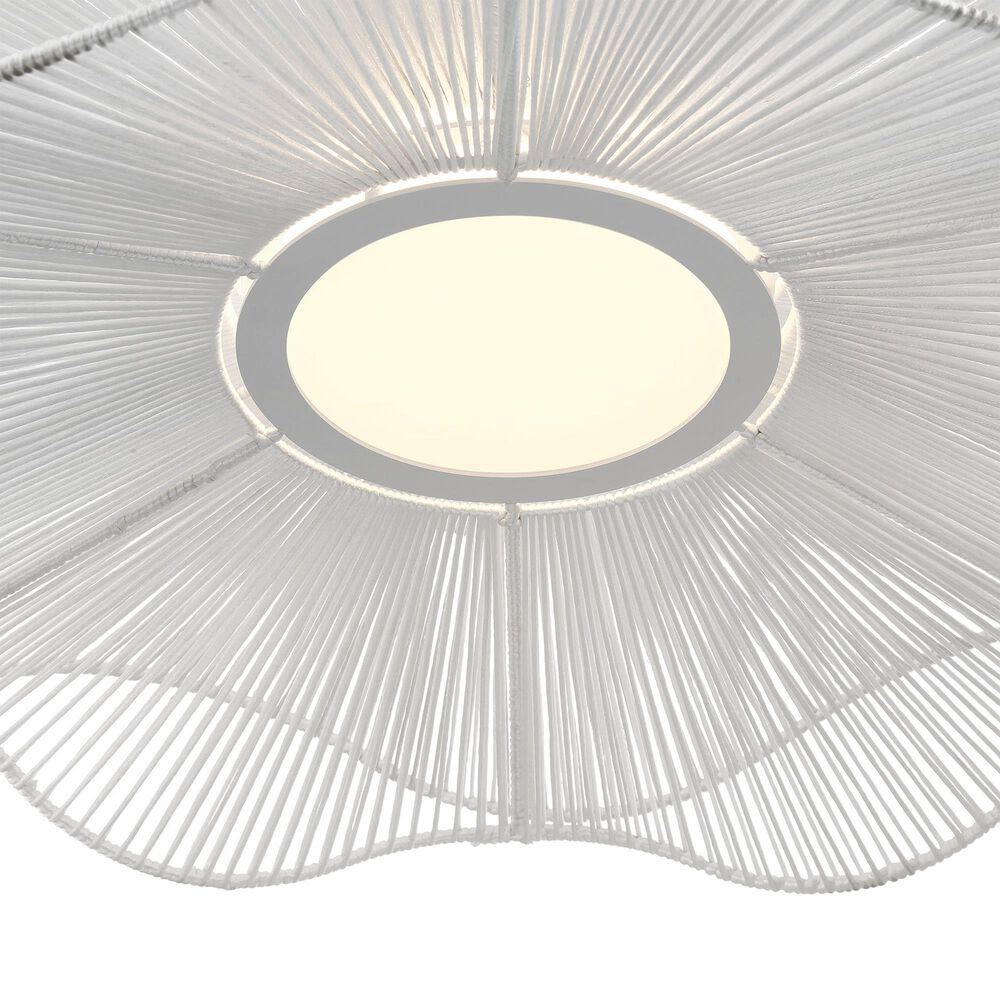 Golden Lighting Whisper 24" 1-Light LED Pendant in Matte White, , large