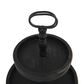 Creative Coop 2-Tier Tray with Metal Handle in Distressed Black, , large