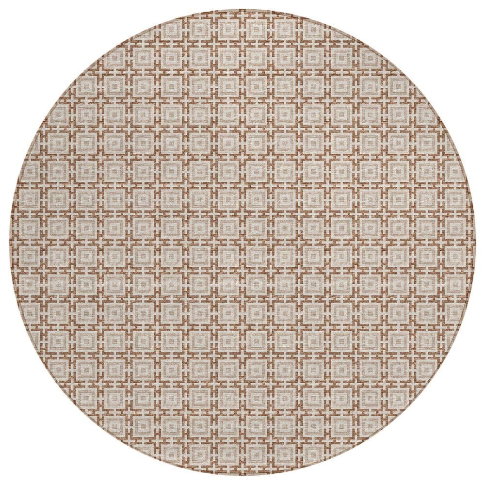 Dalyn Rug Company Marlo 10" Round Taupe Indoor/Outdoor Area Rug, , large