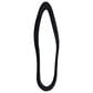 Maple and Jade 65" x 26" Velvet Abstract Wavy Wall Mirror in Black, , large