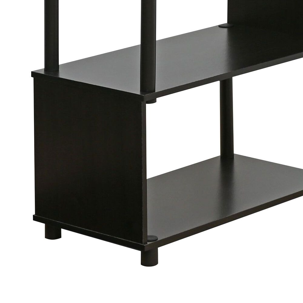 HOMLUX Flexi 4-Tier Rack Bookshelf in Espresso, , large