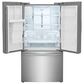 Frigidaire 4 PC Kitchen Package with 22.6 Cu. Ft. Counter-Depth French Door Refrigerator, 30" Front Control Electric Range Ceramic with Top Convection, 1.8 Cu. Ft. OTR Microwave, and 24" Built-In Dishwasher with DishSense and MaxDry, , large