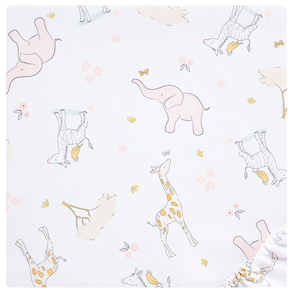 Trend Labs Sweet Safari 4-Piece Crib Bedding Set in Muted Peach, , large