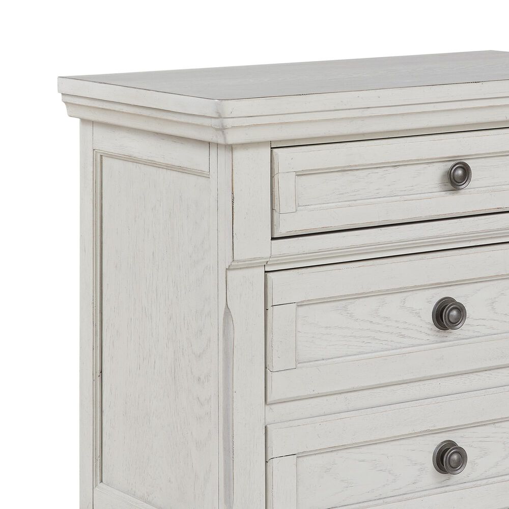 Ashley Robbinsdale King Storage Bed and Two Nightstands in Antique White, , large