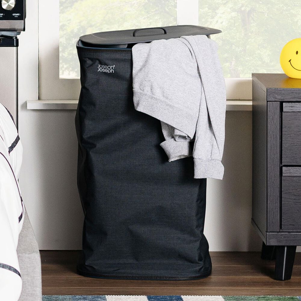 Joseph Joseph Tota Laundry Hamper- 60L Black, , large