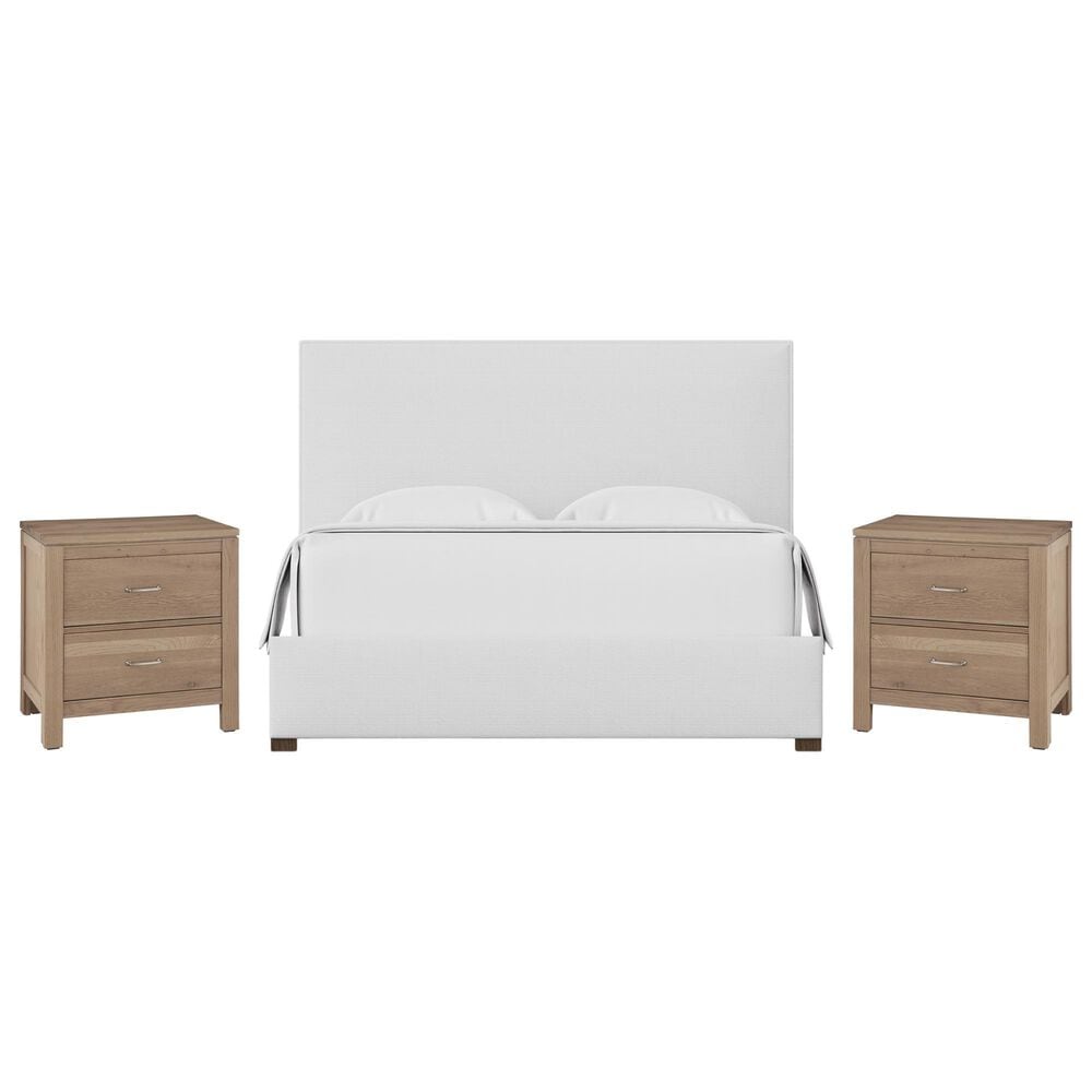 Viceray Collections Choices Amelia, Tide and Timber 3-Piece Queen Bedroom Set with Two Nightstand in Natural Oak, , large