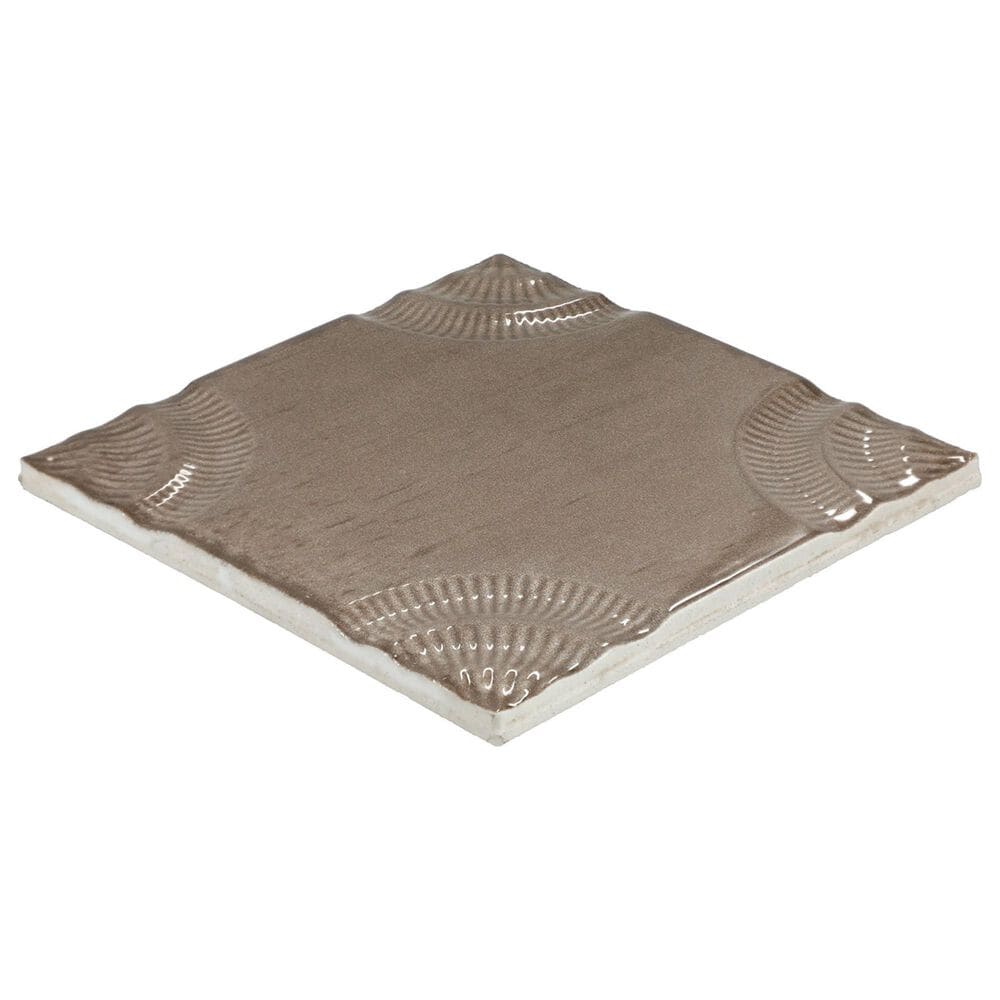 Dal-Tile Relicca Antique 4" x 4" Square Circle Ceramic Tile, , large