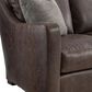 Bernhardt Ventura Stationary Leather Sofa in Brown, , large
