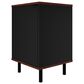 Dayton Mosholu 2 Shelf Nightstand in Black/Nut Brown, , large