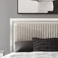 Ashley Zuraleus Queen Upholstered Storage Bed with Two Nightstands in Matte White, , large