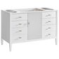 James Martin Vanities Myrrin 48" Vanity in Bright White with 3cm Arctic Fall Solid Surface Top, , large
