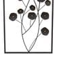Maple and Jade 42" x 15" Metal Floral Wall Decor with Frame in Matte Black (Set of 2), , large