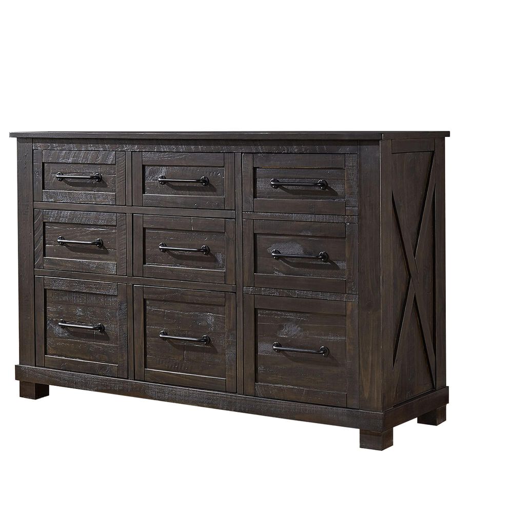 A-America Sun Valley 9 Drawer Dresser in Charcoal, , large