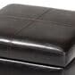 Baxton Studio Leather Cube Storage Ottoman in Dark Brown, , large