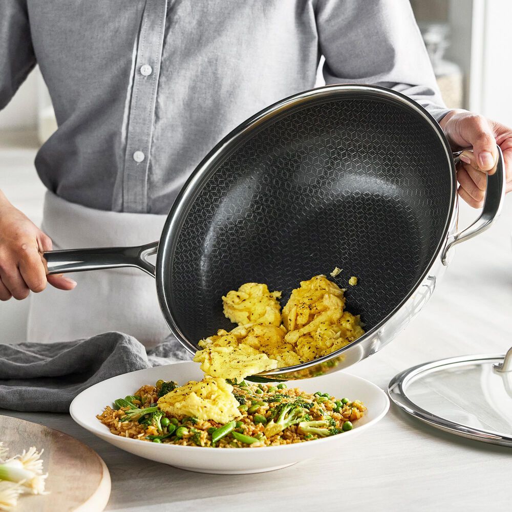 Green Pan Spectra 12" Wok with Lid in Stainless Steel, , large