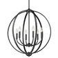 Golden Lighting Colson 6-Light Chandelier in Matte Black, , large