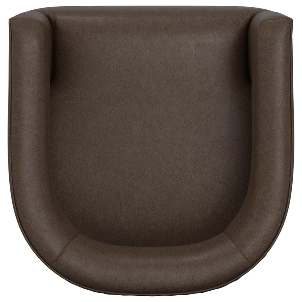 Golden Wave Furniture Brunco Swivel Chair in Dark Brown, , large