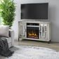 Classic Flame 55" Mirrored Media Fireplace in Silver, , large