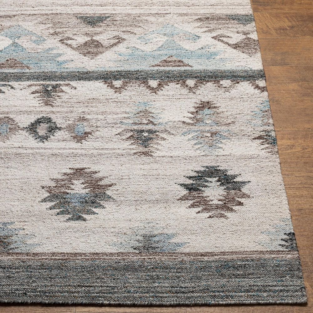 Surya Alyssa 9&#39; x 12&#39; Ivory, White, Black, Brown and Blue Area Rug, , large