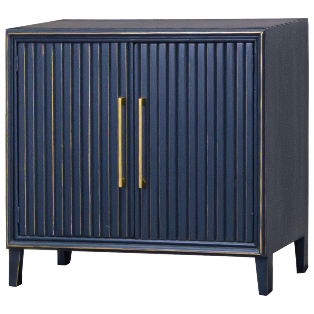 Rustic Root Riley Small Storage Cabinet in Blue, , large