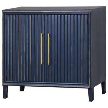 Rustic Root Riley Small Storage Cabinet in Blue, , large