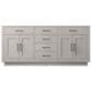 Lexora Home Abbey 72" Double Bathroom Vanity in White Oak with 2 cm White Cultured Marble Top and Rectangular Sinks, , large
