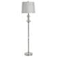 Flair Industries 63" Steel Floor Lamp in Brushed Nickel and Silver, , large
