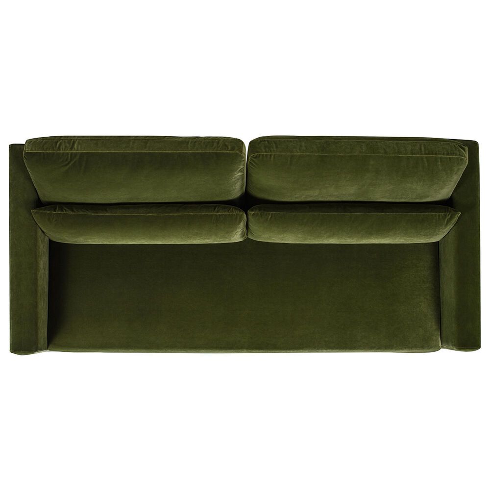 Jennifer Taylor Home Elliot Stationary Sofa in Olive Green Velvet, , large