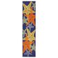 Nourison Aloha 2" x 6" Blue and Multicolor Indoor/Outdoor Runner, , large