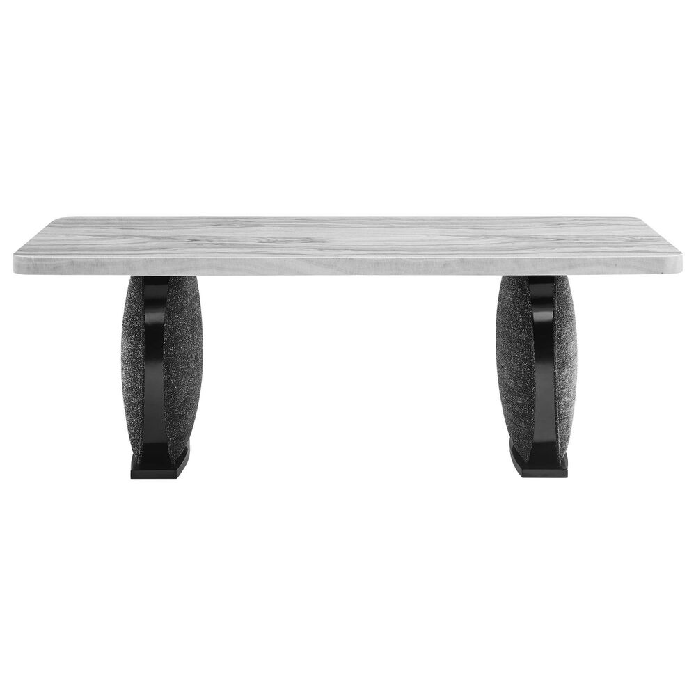 Modern Market 5-Piece Rectangular Dining Set in Black and Grey, , large