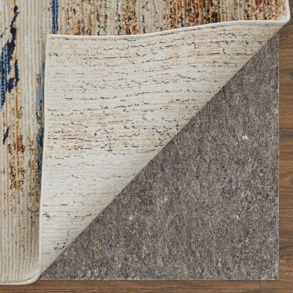 Feizy Sonora 5&#39; x 7&#39;6&quot; Ivory and Blue Area Rug, , large