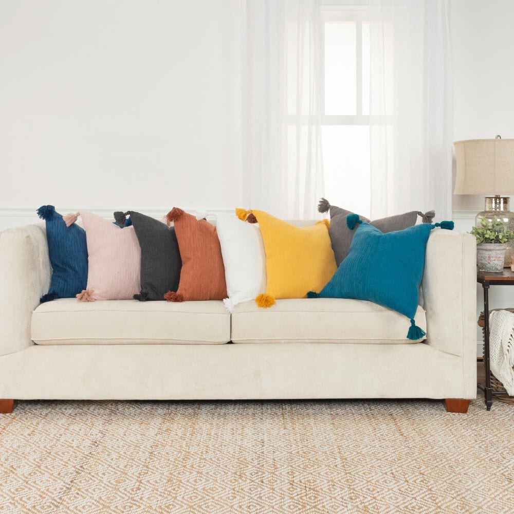 Rizzy Home 20&#39;&#39; x20&quot; Down Filled Pillow in Terra Cotta, , large