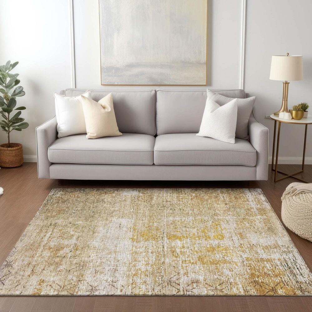 Dalyn Rug Company Burano BU7 9&#39; x 12&#39; Gold Indoor/Outdoor Area Rug, , large