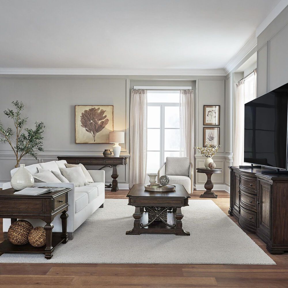 Belle Furnishings Provence Park Cocktail Table in Chateau Brown, , large